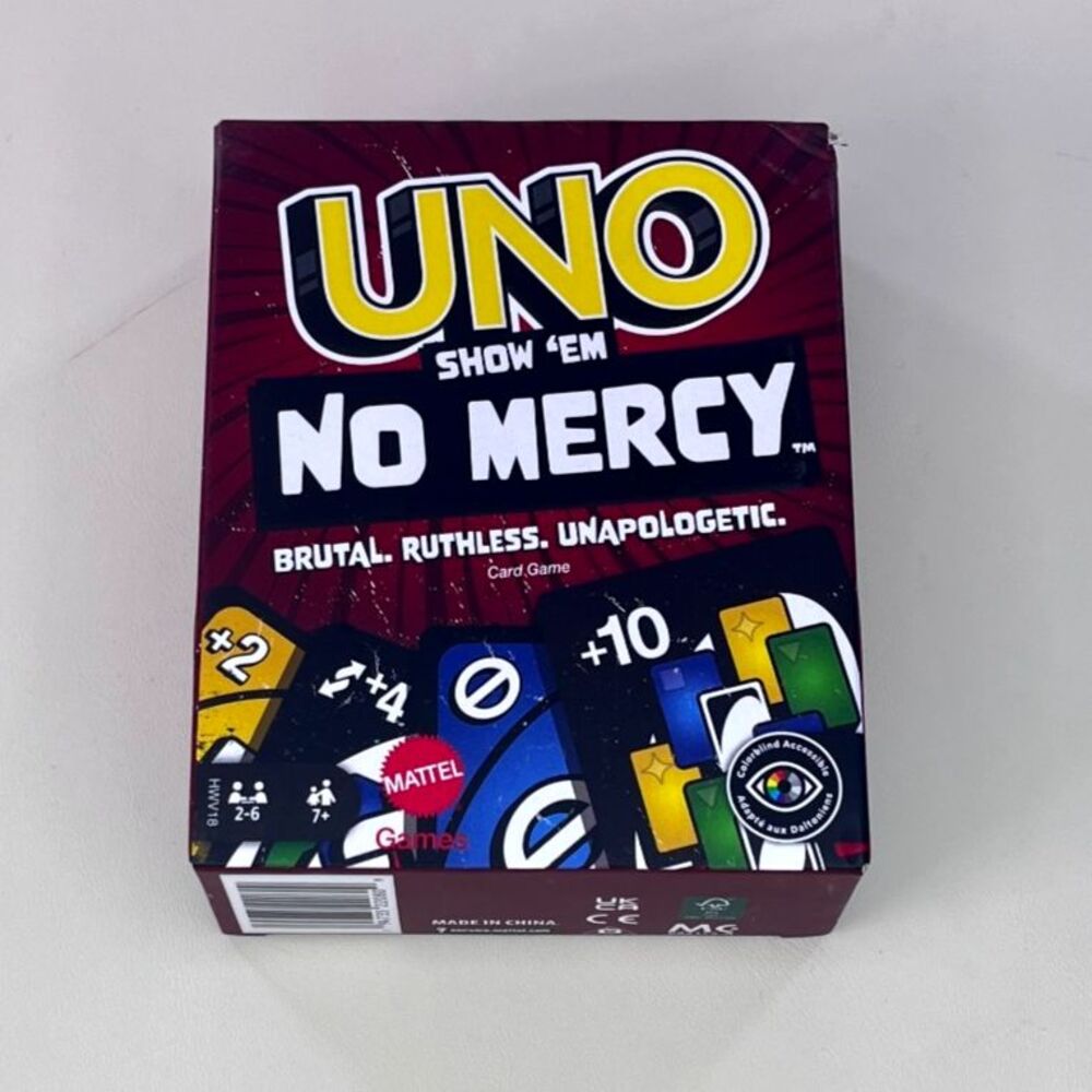 UNO @ Show 'Em NO MERCY - Age 7+ - 2 to 6 People - 168Cards + Instruction USA